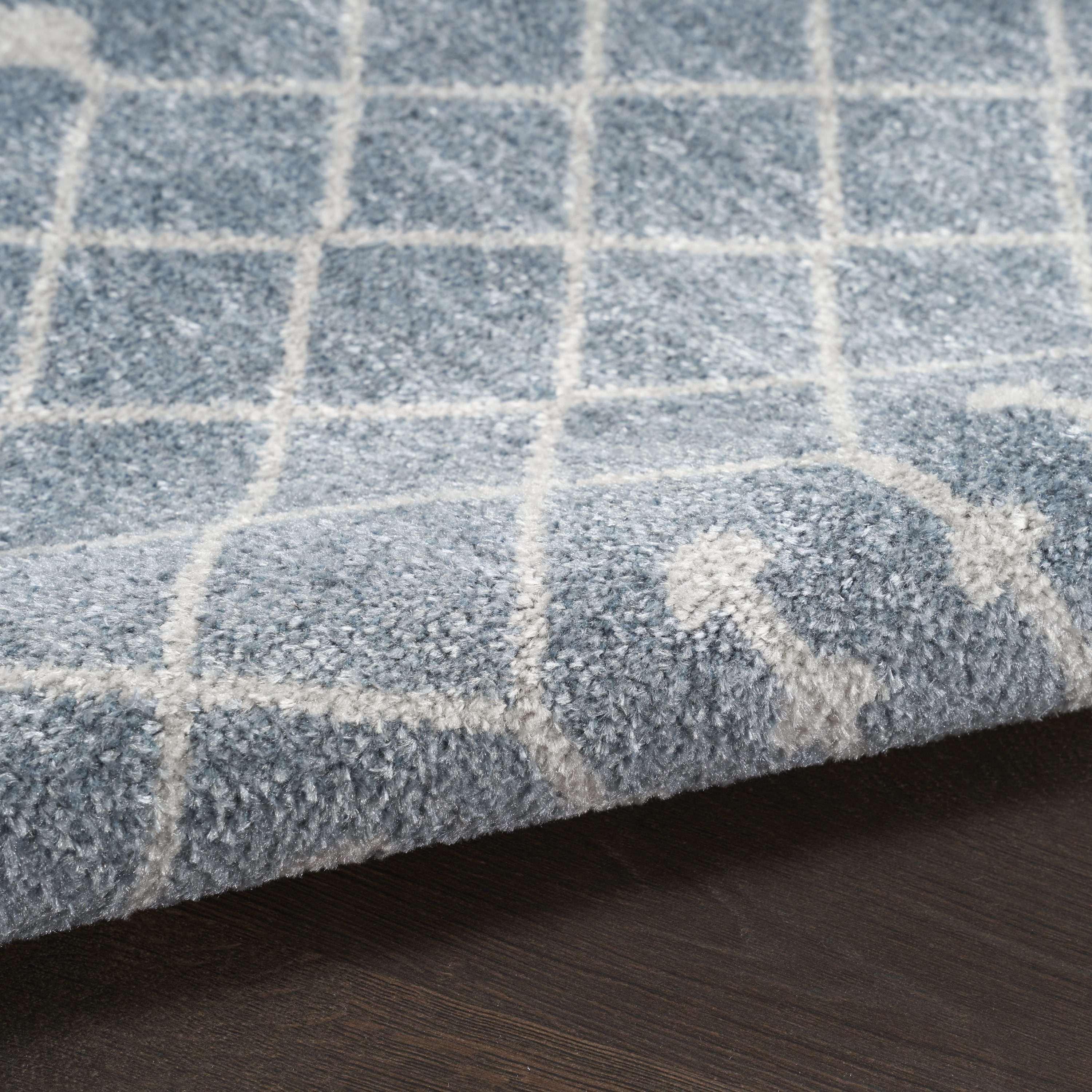 Nourison Astra Machine Washable 2'2" x 10' Blue Bohemian Indoor Rug