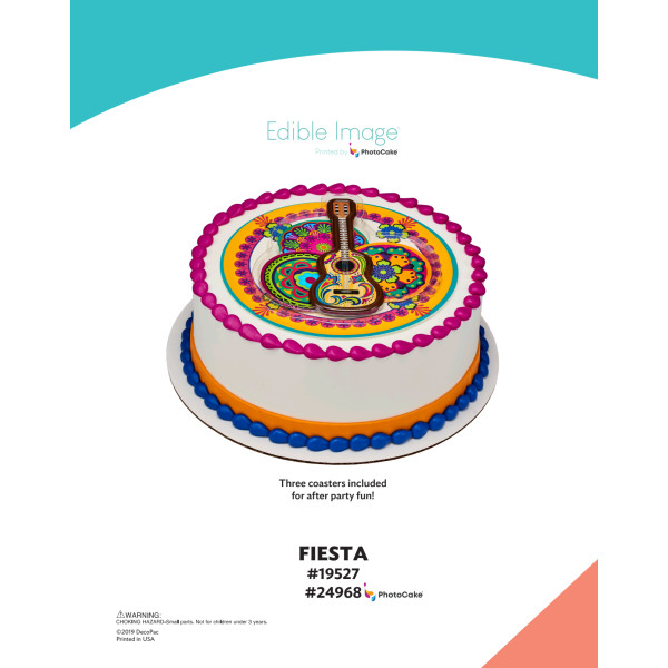Fiesta The Magic of Cakes® PhotoCake® Enhanced Round Background Page