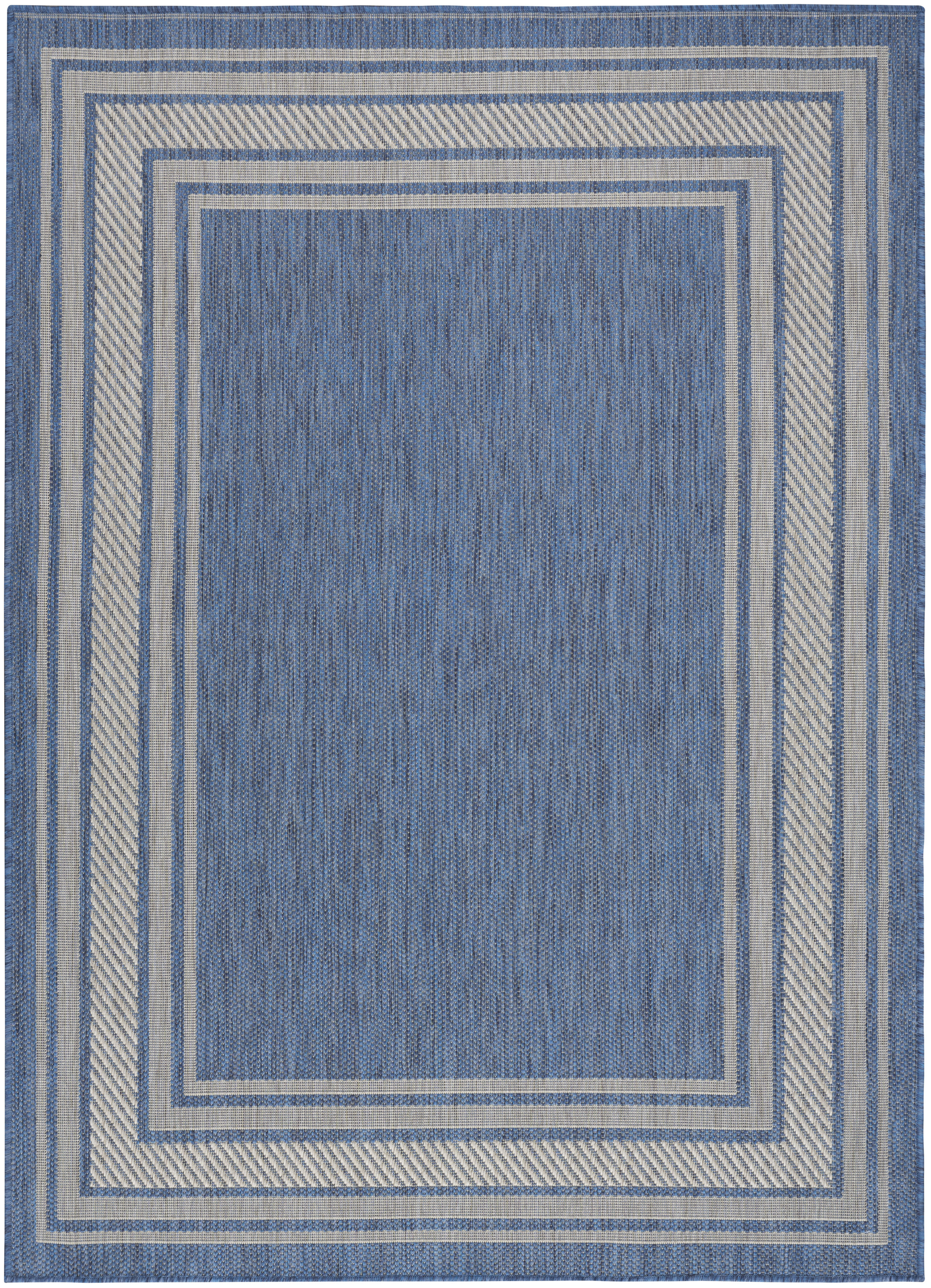 Nourison Horizon Indoor/Outdoor 5' x 7' Denim Modern Rug
