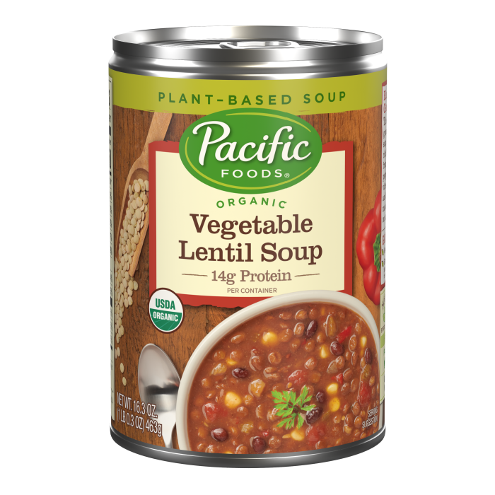 Organic Vegetable Lentil Soup