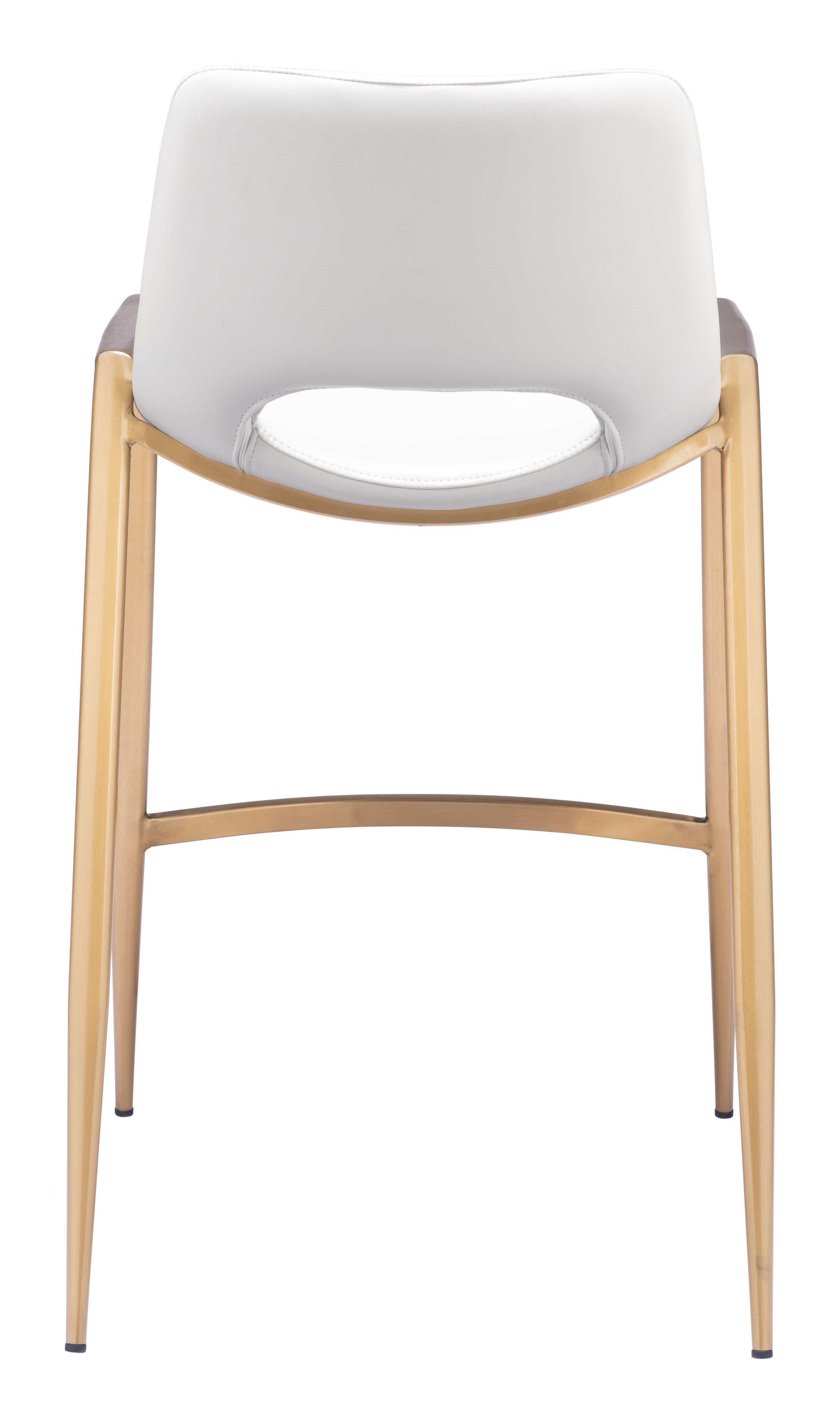 Desi Counter Stool (Set of 2) White & Gold product image