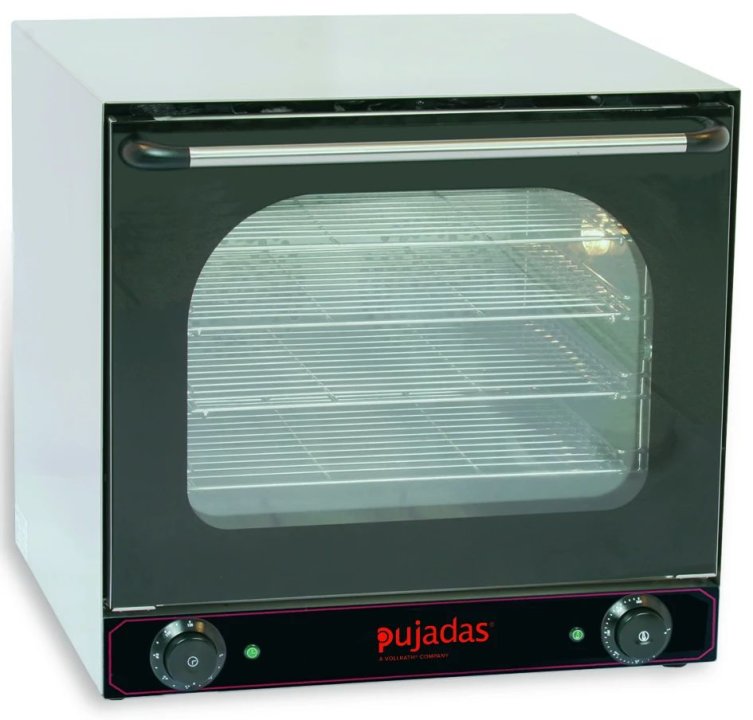 Convection oven 2670 W stainless steel in black