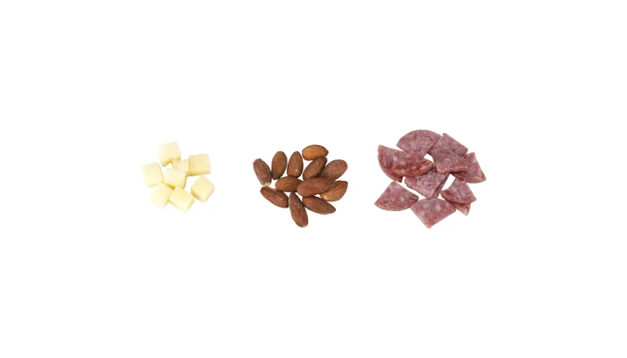 Hillshire Snacking Bistro Bites, Wine Infused Salami, White Cheddar Cheese, Salted Almonds, 2.8 oz_image_1