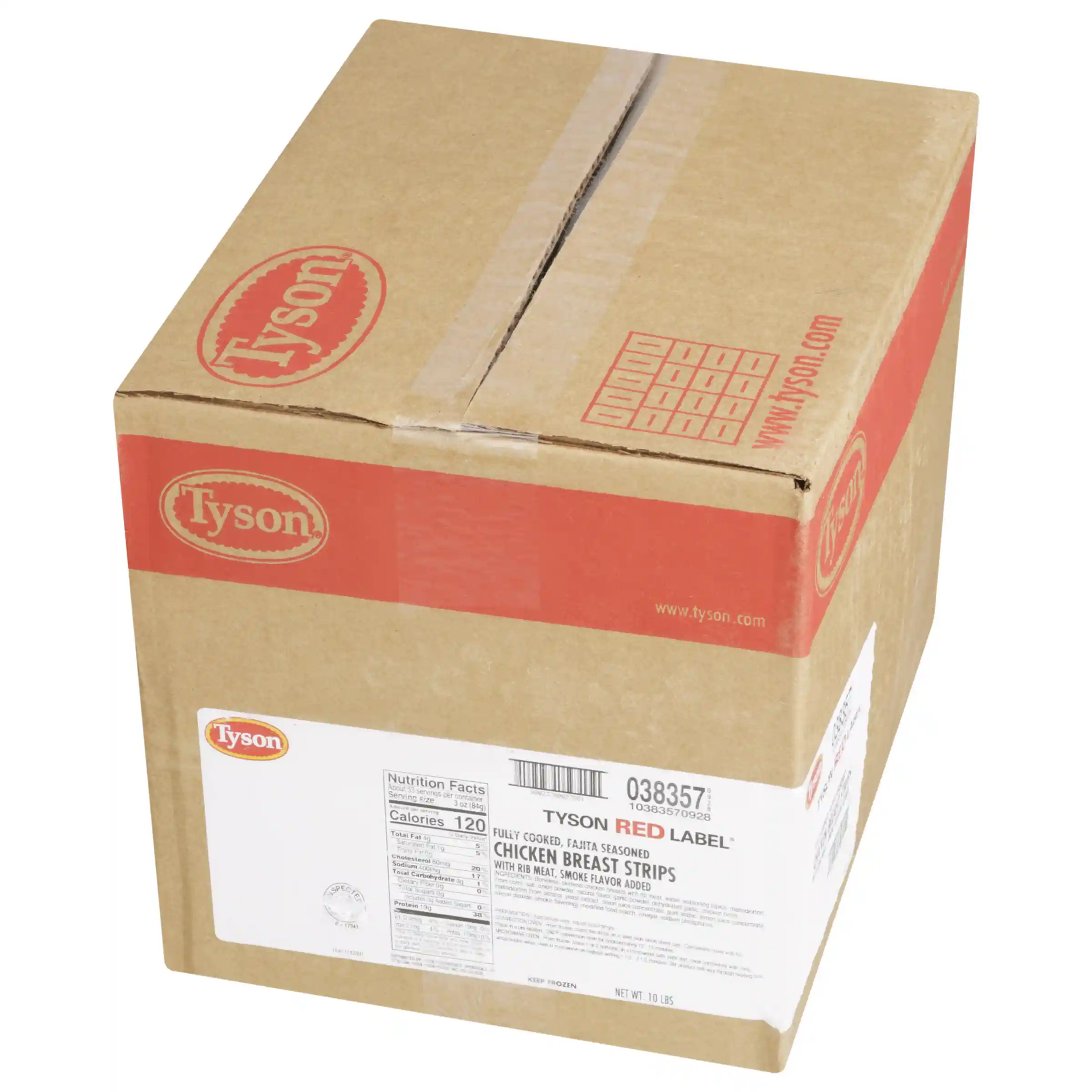  Tyson Red Label® Fully Cooked Unbreaded Fajita Seasoned Chicken Breast Strips, Small _image_5