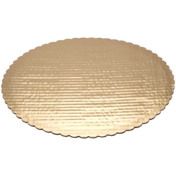 12" Round Gold Cake Board
