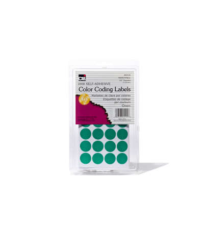 Color Coding Labels, Green