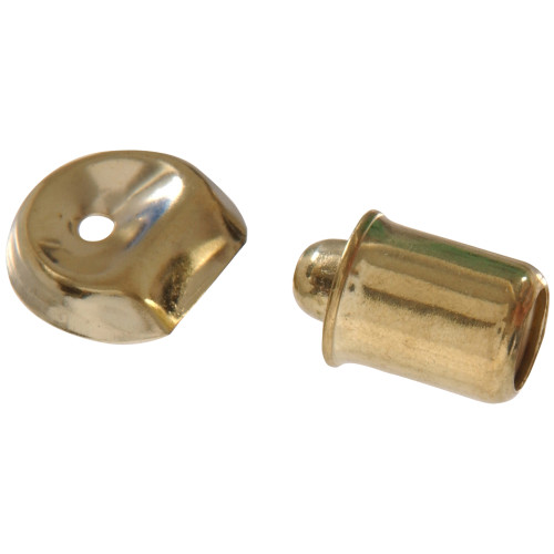 Hardware Essentials Steel/Brass Plated Bullet Catch