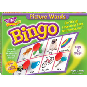 Picture Words Bingo Game
