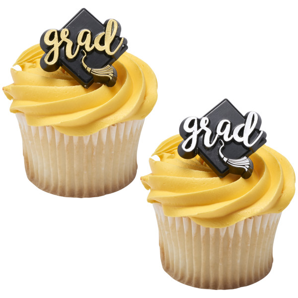 Grad Foil Cupcake Rings