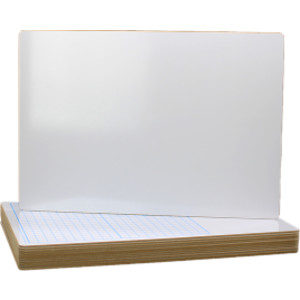 Two Sided 1/2" Graph Dry Erase Board, 11" x 16, Pack of 12