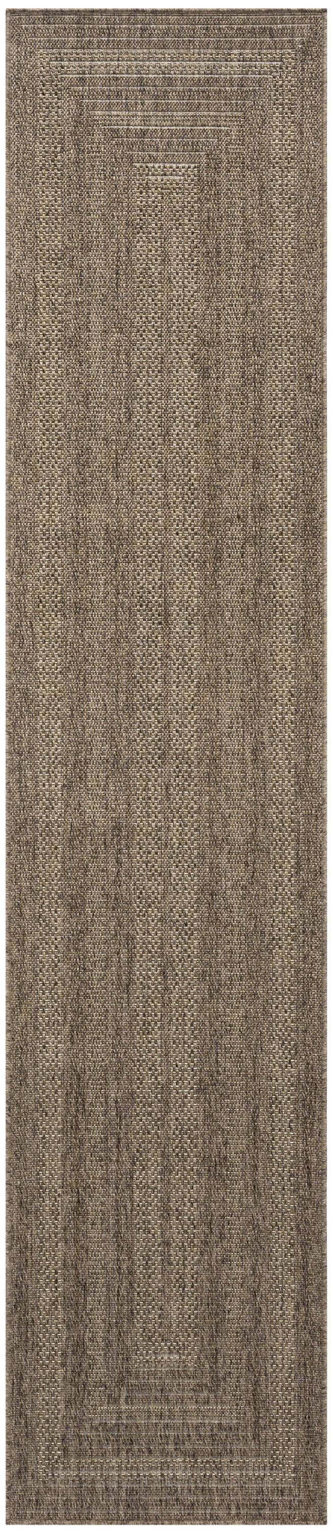 Nourison Tulum 2'2" x 8' Brown Outdoor Rug