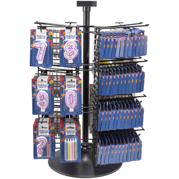 Party Purple Numeral Assortment Candle Assortment (Rack Not Included)