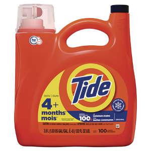 PG12101, Procter & Gamble,  HE Liquid Laundry Detergent, Original Scent,,  132 fl oz Bottle