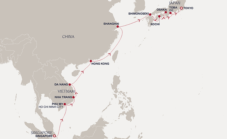 Itinerary map