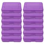 Romanoff Pencil Box, Purple Sparkle, Pack of 12 ROM60286-12