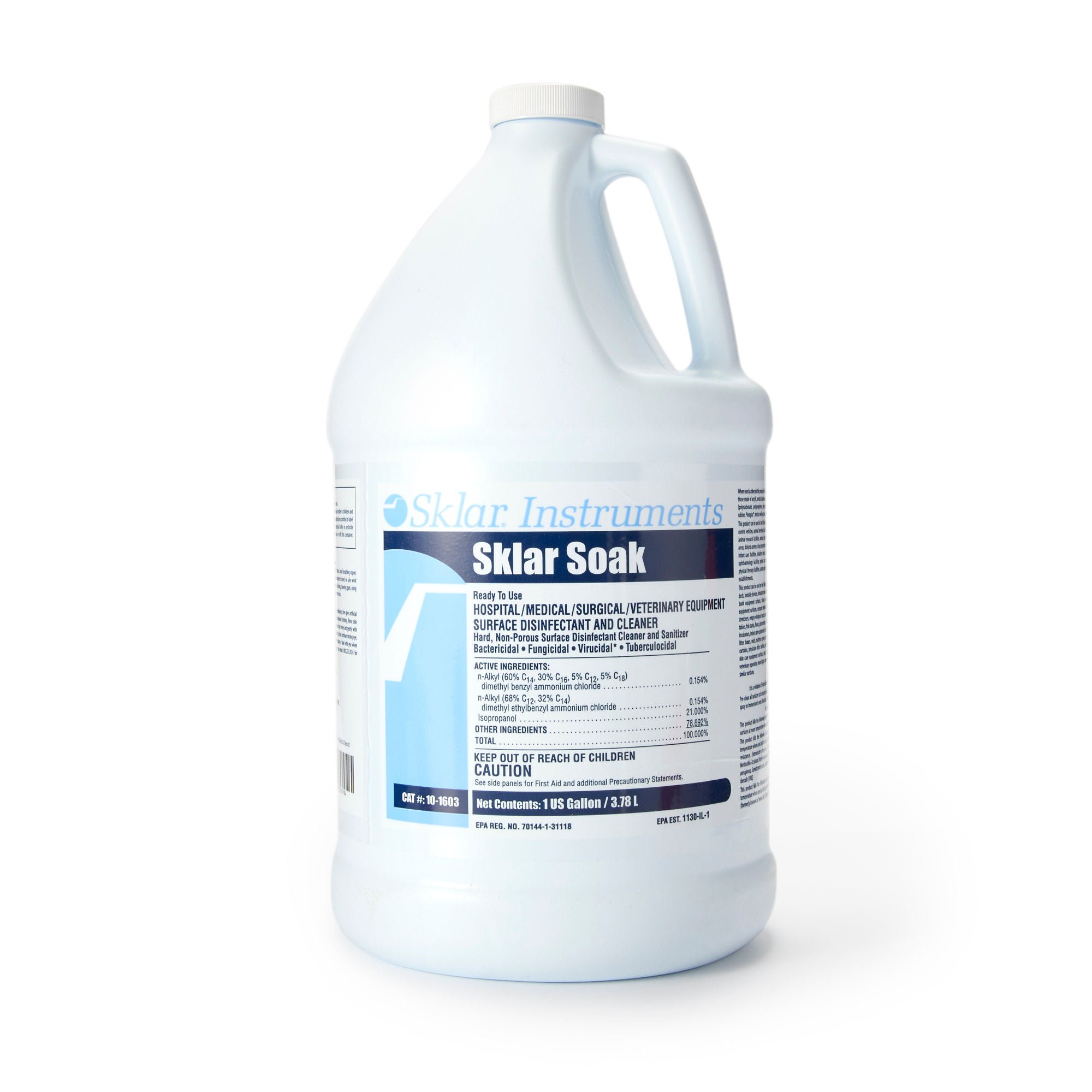 Sklar Soak™ Instrument Detergent / Presoak, 1 gal Jug