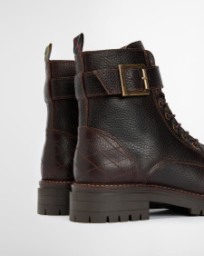Heidi Commando Boots Classic Brown