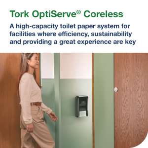 Tork, OptiServe 2-Roll, Coreless Bath Tissue Dispenser, Black