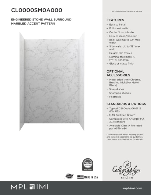 Technical Drawing — Mpl Imi Calligraphy Ma Cl0000sm A000