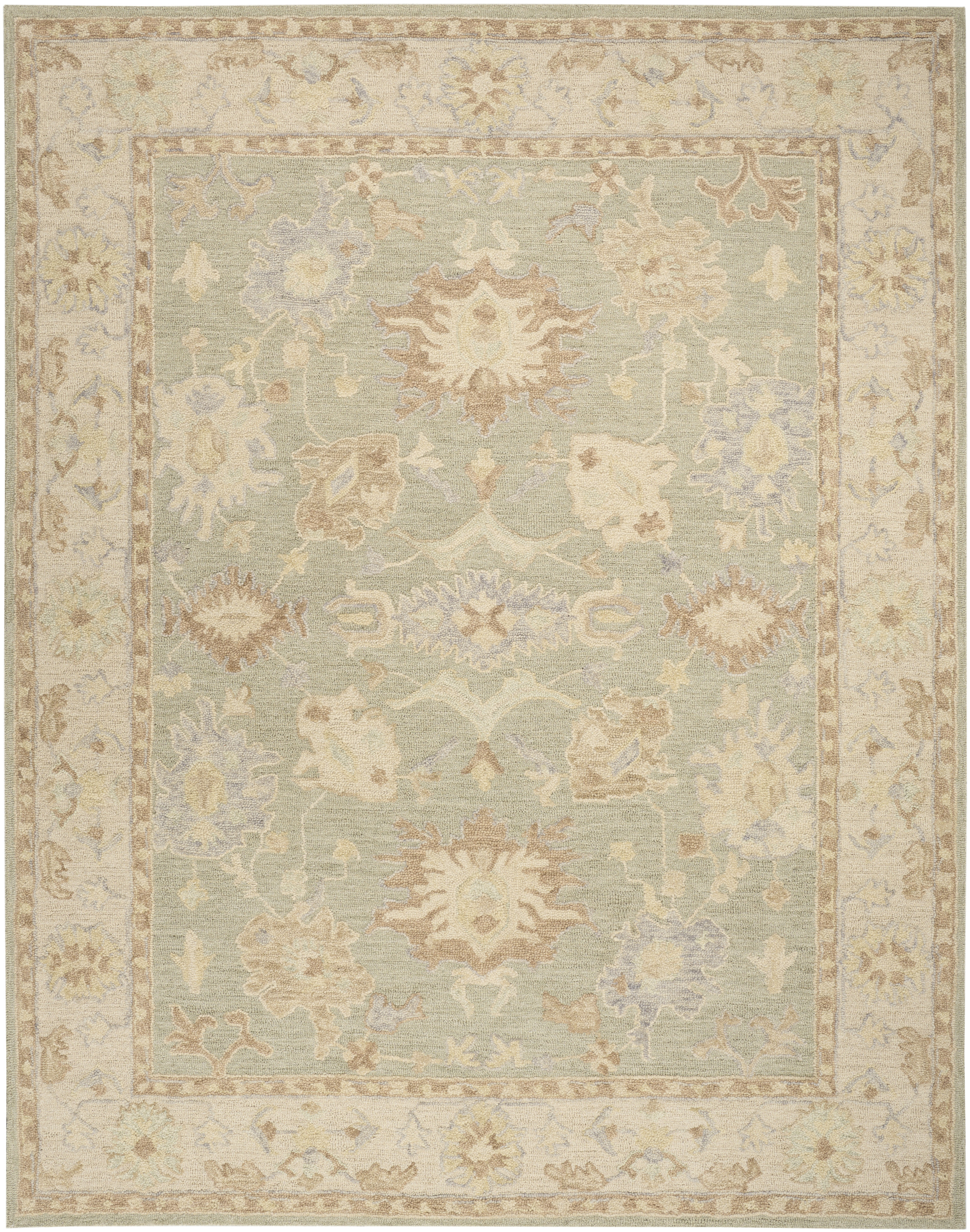 Nourison Maison 9'9" x 13'9" Sage Ivory Vintage Indoor Rug