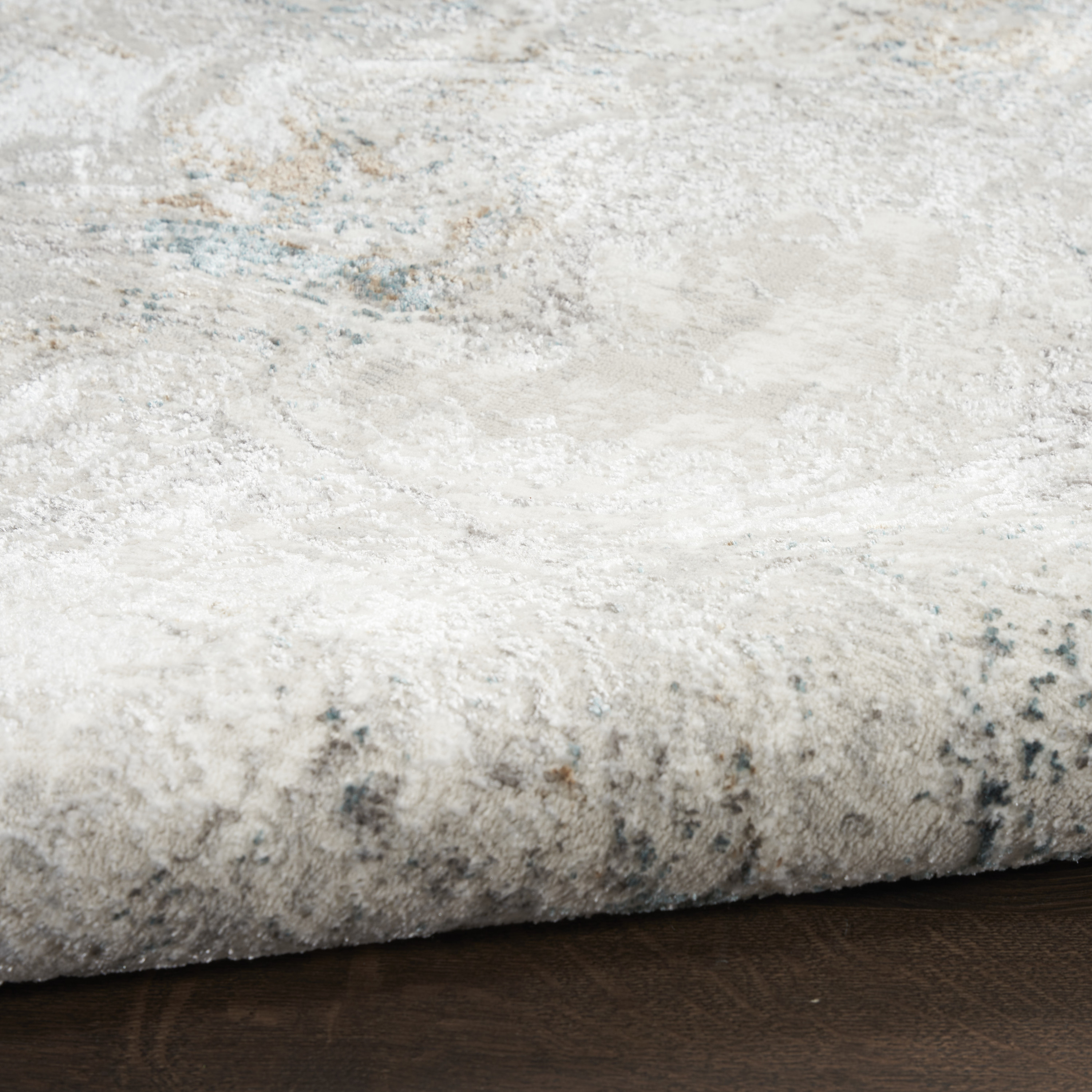 Nourison Glitz 3'11" x 5'11" Grey Multicolor Modern Indoor Rug