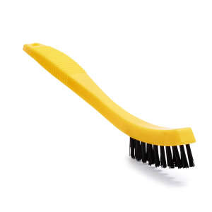 Rubbermaid Commercial, 3in, Tile and Grout Scrub Brush, Plastic Bristles, Black