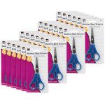 Charles Leonard Student Scissors, 5" Blunt Tip, Assorted Colors, Pack of 24 CHL80530-24