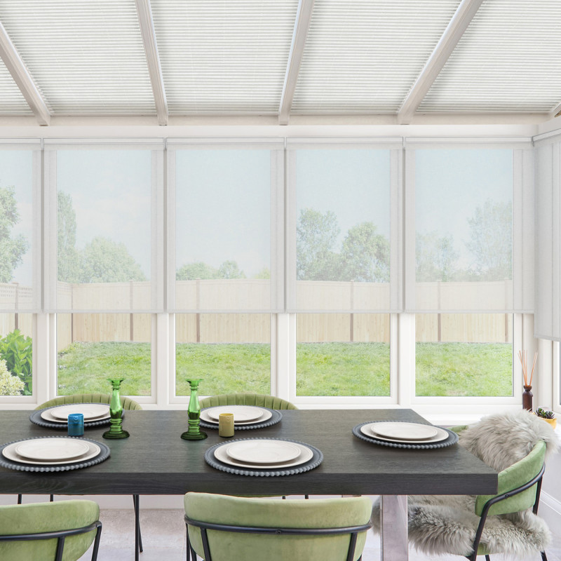 Ivy White Roller Blind