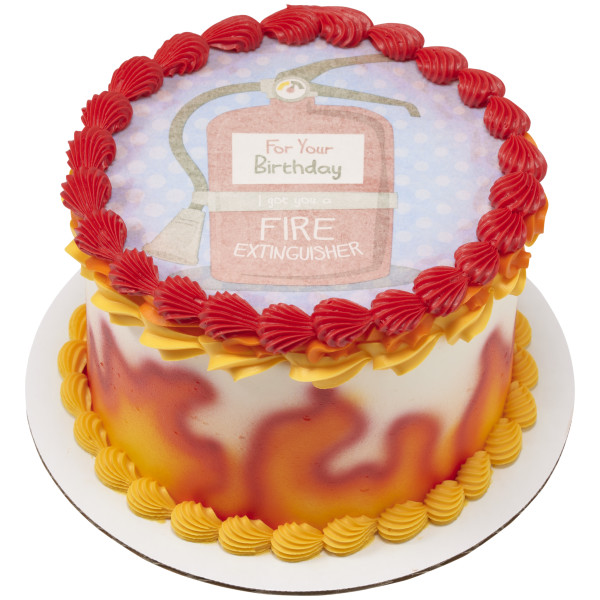 Birthday Fire Extinguisher Sugar Paper