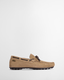 Courage Driving Shoes Taupe Suede