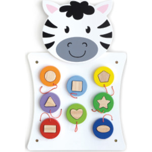 Zebra Activity Wall Panel - Toddler Activity Center
