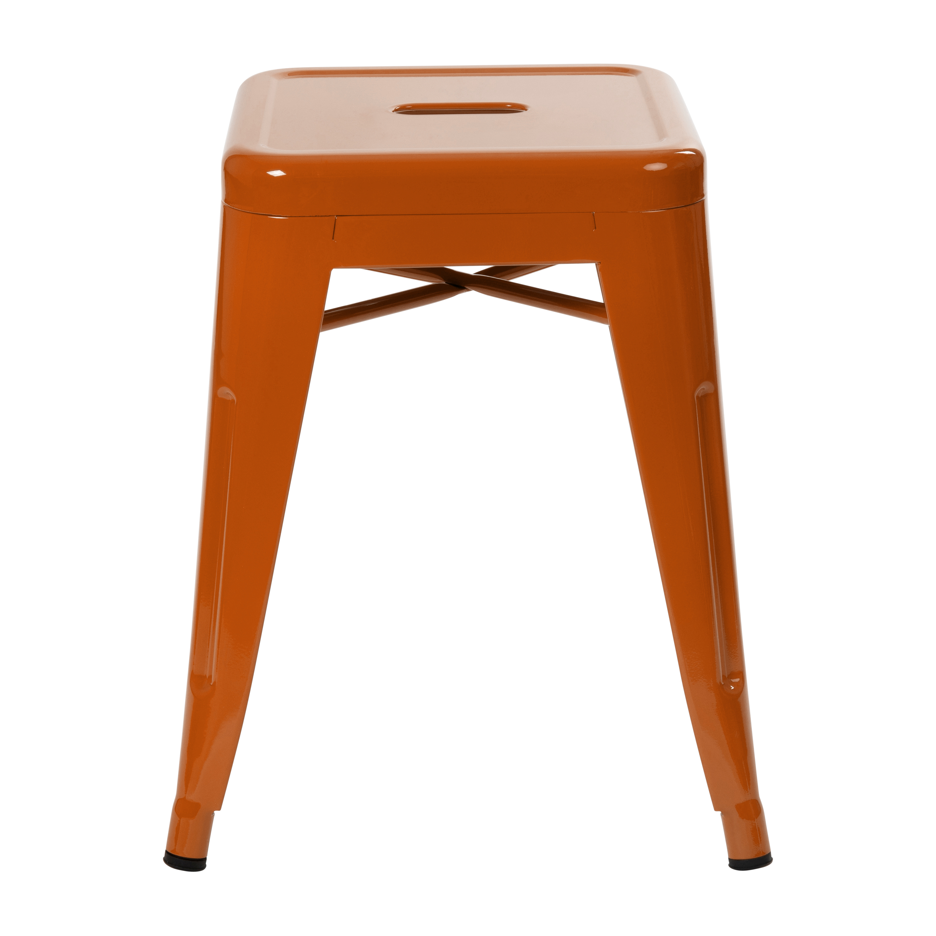 18" Table Height Stool, Stackable Backless Metal Indoor Dining Stool, Commerc... - Picture 19 of 114