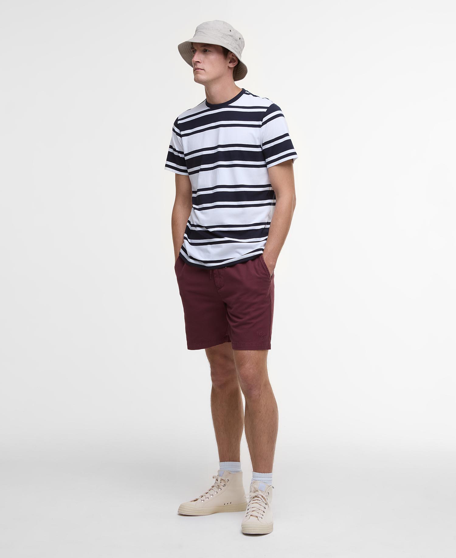 Washed Oxford Relaxed Shorts image number 0