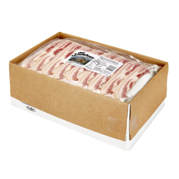 OLD SMOKEHOUSE(r) Bacon, Original, 13/17 slice, 2/10 lb . C1RM - Front Right Open Case (Hi Res)