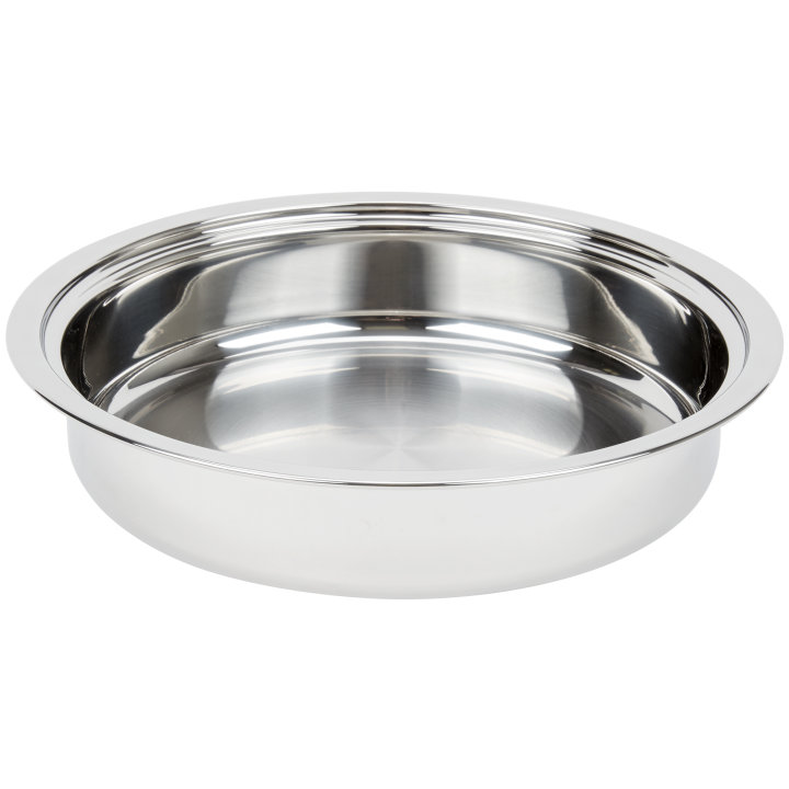 4-quart replacement round stainless steel food pan for Orion® round chafer