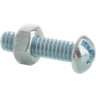 1/4-20 x 1-1/2 in. Machine Screw Round Head Phillips 1/4 in.-20 Hex NutType 18-8 Stainless Steel