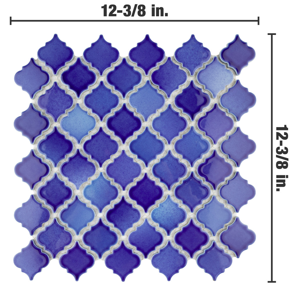 Hudson Tangier Niagara 12-3/8 in. x 12-3/8 in. Porcelain Mosaic Tile