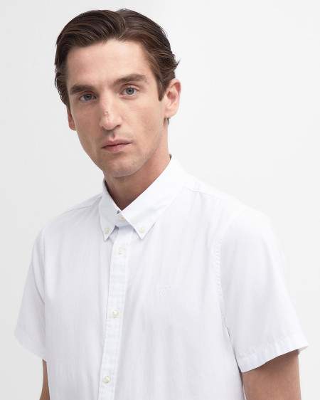 Crest Poplin Tailored Short-Sleeved Shirt