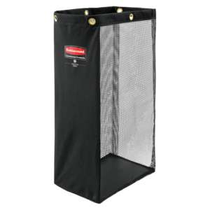 Rubbermaid Commercial, Executive, Side Load Mesh Linen Bag for Housekeeping Carts, Black