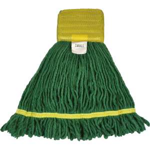 Hillyard, High Performance, Small, Looped-End, 5" Headband, Blend, Green, Wet Mop