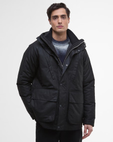 Wachsjacke Oakdale Black