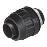 Liquid Tight Connector, Nylon, Straight, Black, 1/2 in.