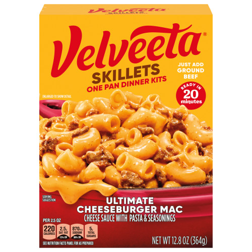 Velveeta Skillets Ultimate Cheeseburger Mac One Pan Dinner Kit