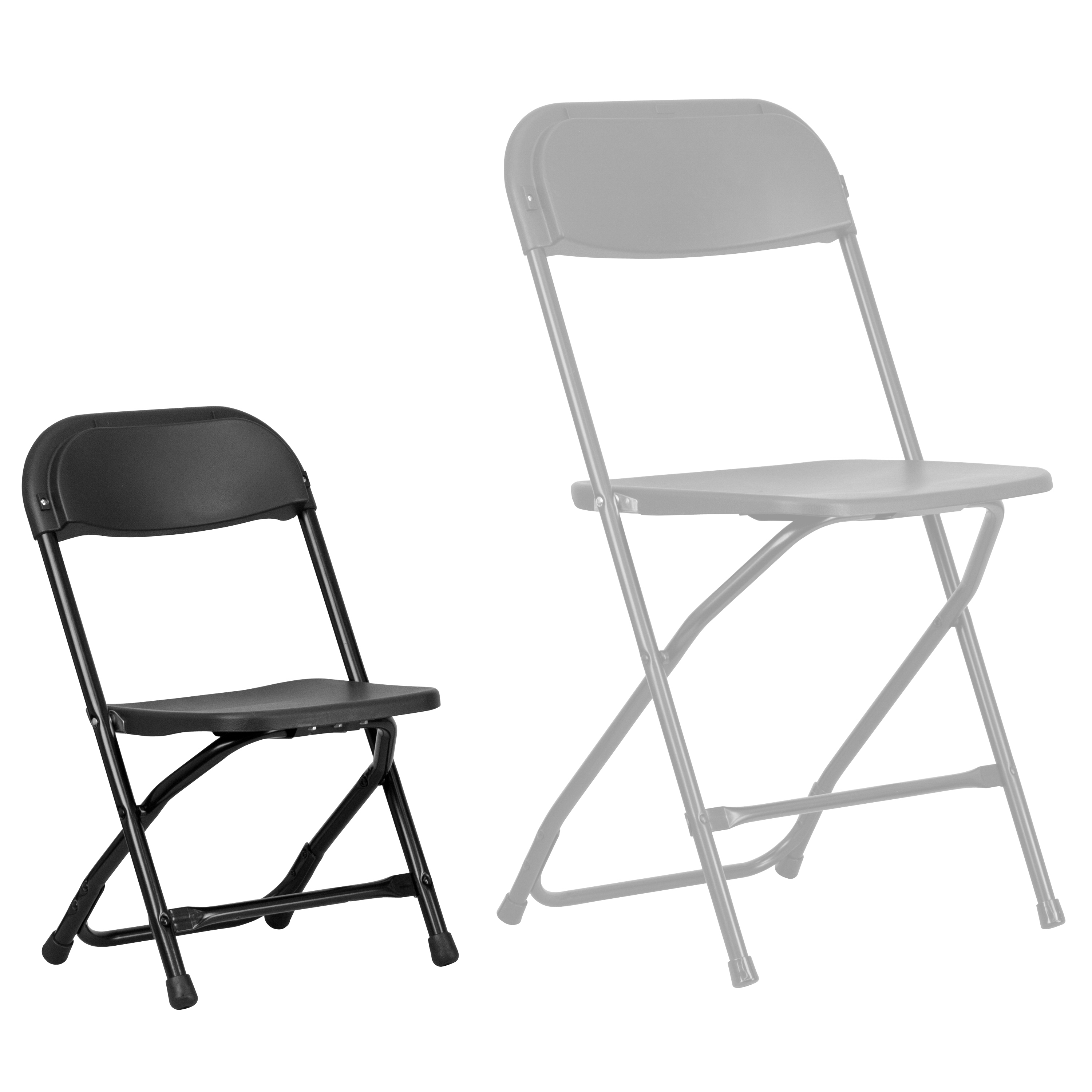 Pack de 2 sillas plegables de plástico blanco para niños - Imagen 10 de 63
