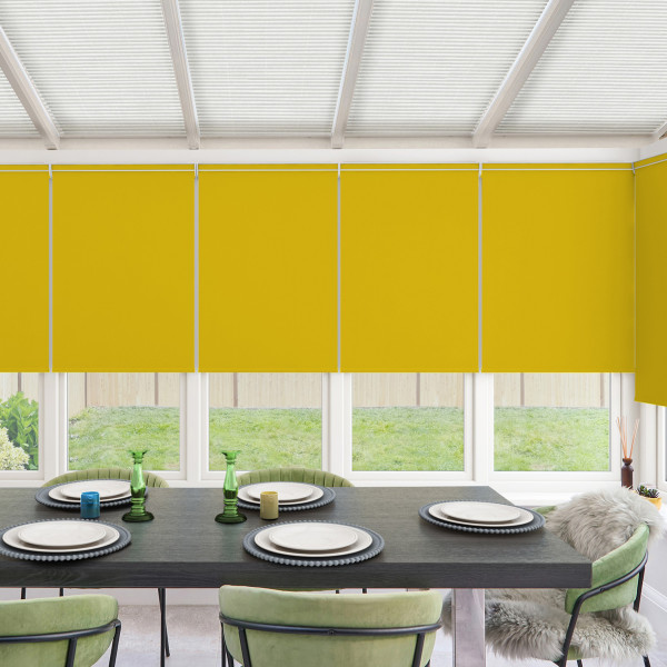 Acacia Blackout Chartreuse Roller Blind