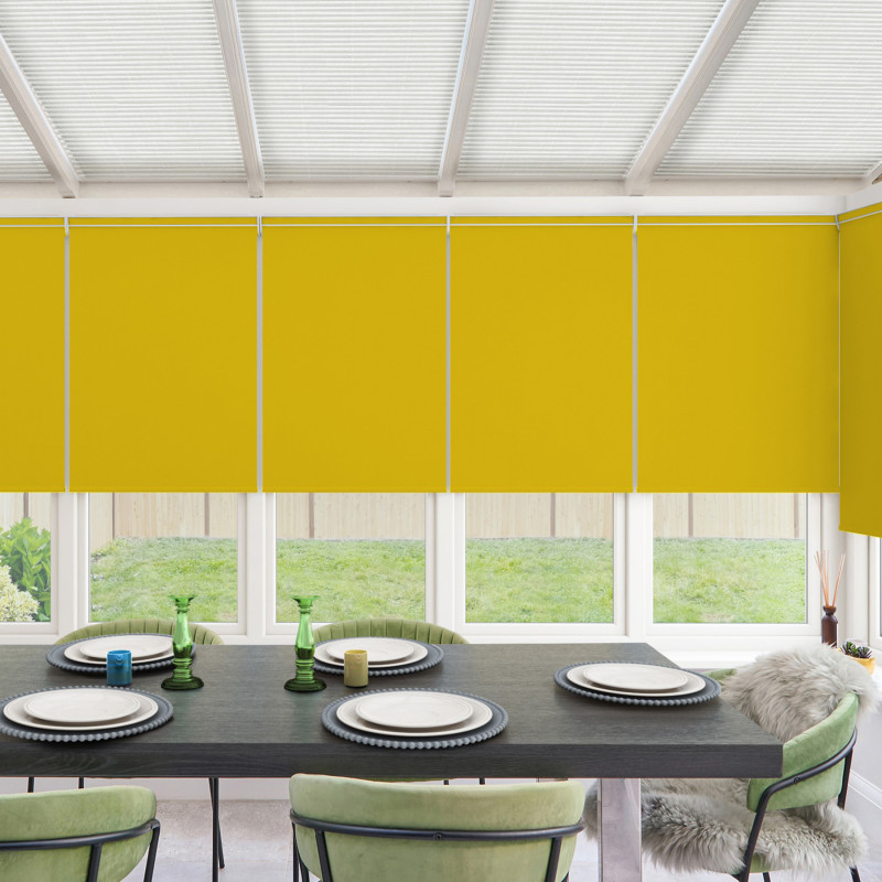Acacia Blackout Chartreuse Roller Blind