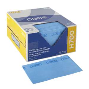 Georgia Pacific, Dixie® H700, 1 ply, 13.00"x23.50", Hydroentangled, Food Service Wipers, Blue