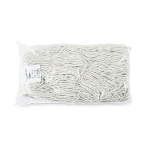 Boardwalk, Cotton Cut-End Wet Mop Head with 1" Headband, 24 oz, White