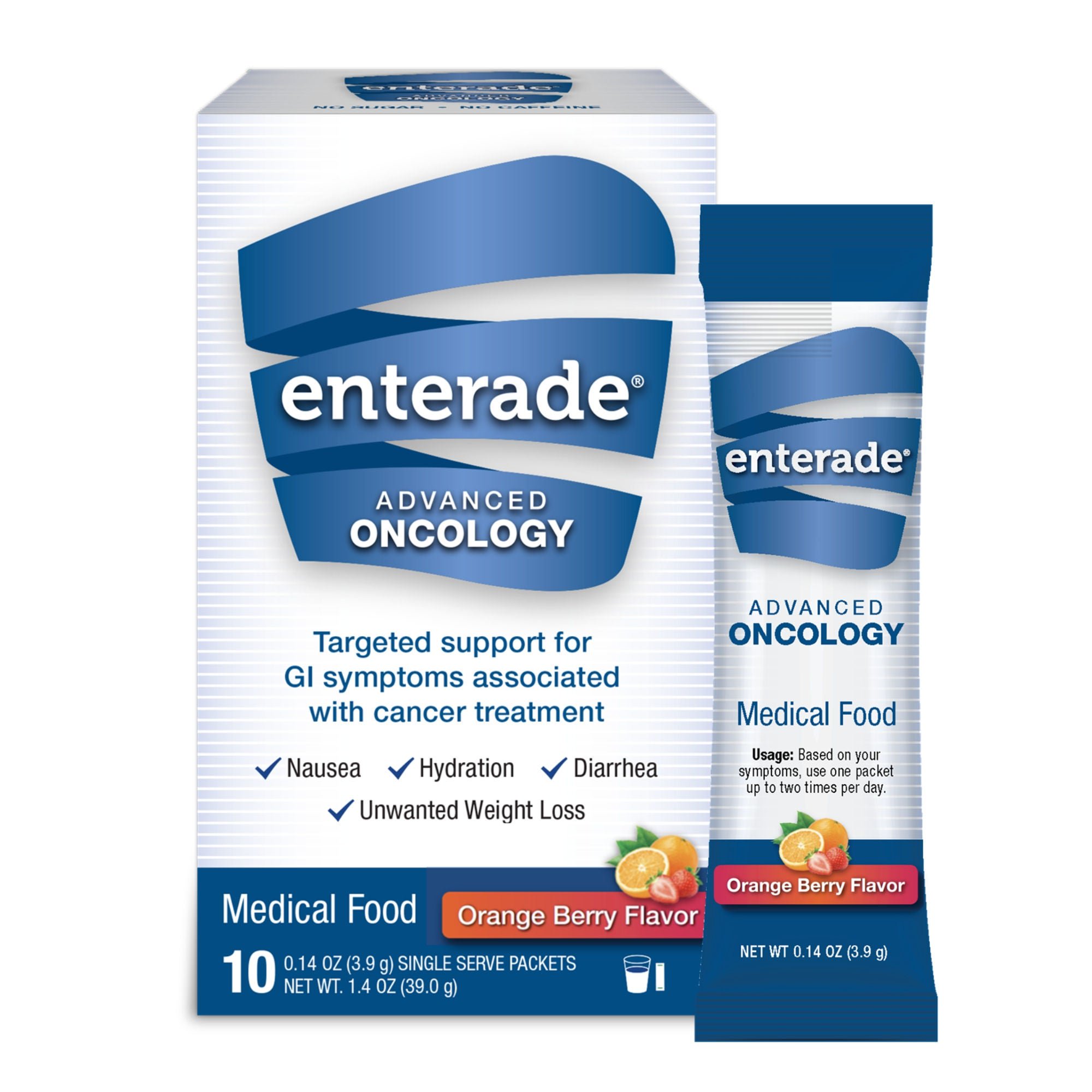 enterade® Advanced Oncology Formula, Orange-Berry, Single Serve Packets