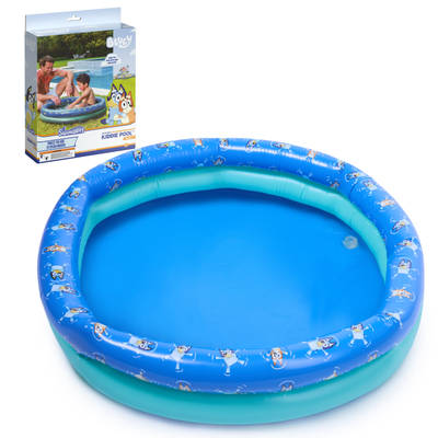 SwimWays Bluey Kiddie Pool, Inflatable Above Ground Pool, Outdoor Furniture & Toys, Bluey Party Supplies for Kids Aged 3 & Up